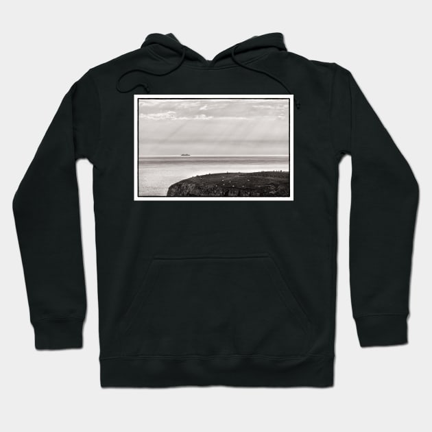 A Fort Victoria class Auxiliary Oiler Replenishment (AOR) Ship off the coast of the Mull of Galloway, Scotland. Hoodie by richflintphoto